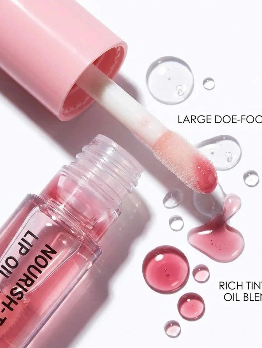 Kokie Nourish-Tint Lip Oil - PINKY PROMISE (GLO410) - NIB
